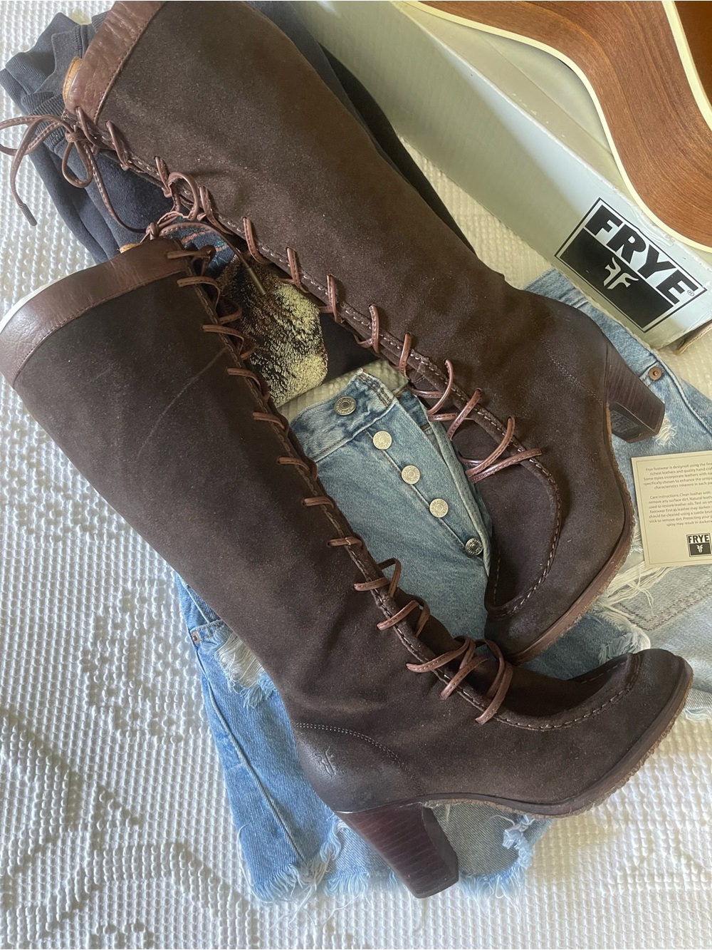 FRYE | Fiona Lace Up Boots - Picture 3 of 8